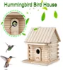 Cage d'oiseau Cage Accessoires Birgus pour la maison de maison en bois extérieur Nesting Nests Nests Home Garden Decoration4797992