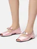 Chaussures décontractées 2024 CARTE SQUIRE MOUCHE SOLE FLATE SOLE SOLE avec décoration métallique / Ribbon à une ligne / arc Simple Women's Large
