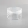 Storage Bottles 30pcs 100g Empty Black White Brown Cosmetic Face Cream Clear PET Jar Container For Packaging Skin Care Pots Tin