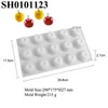 Baking Moulds Meibum 15 Cells Mini Apple Shape Cake Mold Mousse Dessert Mould Silicone Muffin Pan Decorating Tools