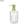 Flytande tvål dispenser kreativ glas lotion flaska badrum hand sanitizer dusch gel schampo flaskor hushållsmaterial