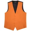 Vêtes pour hommes nouveauté Viete de soie mince orange exquise de gilet à gilet