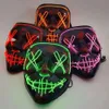 Mask Up Halloween Funny Light a mené la Purge Election Year Great Festival Cosplay Costume fournit des masques de fête 0424 S