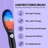 Elektrisk spraymassage Comb Micro Current Head Meridian Hair Loss Scalp Red Anti Hair and Physical Therapy Nutrition Blue Massager 240429