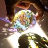 Dekorativa figurer 60mm Mandala Suncatcher Clear Diy Crafts Crystal Pendant Flower Facetterade runda prismer Bröllopsdekorationer