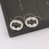 Beroemde ontwerper oorbel merkbrief oorstudeer klassieke ronde oorbellen voor bruiloftsfeestje cadeau sieraden accessoires 20style