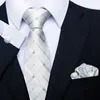 Neck Tie Set 100% Tie For Men New Style Wholesale Wedding Gift Silk Tie Pocket Squares Set Necktie Men Suit Accessories Solid Fit Wedding