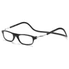 Nya Clic Reading Glasses Magnet Stone On Nose Fashion Reading Eyewear Hang Neck 3 Färger Billiga grossistglasögon Shop