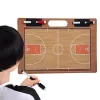 Les entraîneurs de basket-ball à bord avec des stylos de marqueur Effacer l'entraîneure de basket-ball Basking Basketball Clipbatage pour les techniques enseignant la formation au gymnase