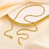 Chains Handmade Women's Stainless Steel Chain Necklace Gold Plated Statement Collar Birthday Anniversary Christmas Jewelry Gifts