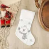 UPS fournit une nouvelle robe de décoration de Noël GRANDS chaussettes de Noël pendentif enfant cadeau de bonbons Scène 417 -Tree