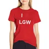 Polos pour femmes j'aime London Gatwick LGW T-shirt Vêtements d'été Vêtements esthétiques Femme T-shirts mignons pour femmes