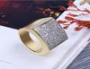 XL MEGA ICEY GOLD CZ MICRO PAVE BLING BLING RING CZ BLING BLING BLING RING Micro Pave Cubic Zirconiaシミュレートされたダイヤモンドヒップホップリング7689132