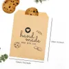 Enveloppe-cadeau 10 pièces de LET IT Snow imprimé Snowman Candy Sac cadeau Kraft Paper Traitement Idées d'emballage Party Discountq240511