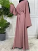 Skromny Abaya Ramadan Musulman de Mode Maxi Robe Turkey Kaftan Islamski odzież muzułmanin dla kobiet Hidżab sukienka Caftan Vestidos 240511