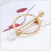 Broches Love Simple Brooch broches Metal Alloy Pearl Femmes Accessoires Scarpe Boucle Corner Bouton Fashion Ornements Cadeaux