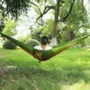 Outdoor Furniture Portable Travel Outdoor Camping Hanging Sleeping Single and Double Hammock with Mosquito Net 270*140cm