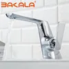 Robinets de lavabo de salle de bain Bakala Basin Cold Robinet Vanité Vanité Single Lever Chrome en laiton et lavage