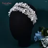 Tocados YouLapan Big Pearl Bridal Headband Accesorios para el cabello Boda Adornos de tocado de cuentas hechas a mano HP654