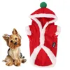 Vêtements pour chiens coton coton vêtements mignons costume de Noël costume à sweat d'hiver bodys d'hiver pour et chat gardent le rouge au chaud