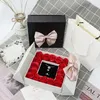 Gift Wrap 16Pcs Rose Flower Jewelry Box Bowknot Valentine's Day Packing With Greeting Cards Wedding Party Display Case