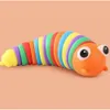 Сформулированные гибкие игрушки 3D Fidget Party Slug Sucts Curled Curled Curled Stress стресс.