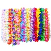 Fleurs décoratives 36pcs thème tropical