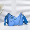 free shipping Luxury Designer Bag Hobo Nylon Pieces Bags Shoulder Bag Crossbody bag Purses Sale Handbag Womens Lady Top Quality Chain Fashion Wallet purple