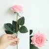 7 pezzi/decorazioni del lotto Fiori artificiali rosa fiori di seta in lattice floreale vero touch rosa bouquet per la casa di design da festa