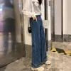 Jeans femminile da donna fidanzato largo harajuku signore vintage pantaloni lunghi pantaloni ad alta vita in alto stile streetwear casual etero tutto match semplice