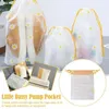 Storage Bags 50pcs Waterproof Pe Daisy Drawstring Large Clothes Shoes Organizer Supplies Capacity Makeup Portable P5d6