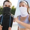 Modegesichtsmasken Hals Giterin Sommer atmungsaktives cooles Mesh Verband Wanderung Jagd Fahrrad Running Tube Skisport Sport warme Halb Gesichtsmaske für Männer Q240510