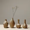Vasen Zen raue Keramikblume Vase Retro Keramik Japaner kleiner Einsatzweichdesktop -Dekoration