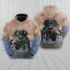 Herren Hoodies Labrador Jagd Grafik Sweatshirts Harajuku Modehund Jagd nach Männern