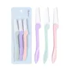 3PCS/Set Face Eyebrow Trimmer Razor Hair Beauty Face Ibrow Shaper Shaver Stainless Steel Blades Makeup Tools Epilator