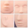 Mannequin Heads Soft Rubber Massage Eyelash Training Head Extension Cosmetics Human Body Model Facial Care Q240510