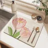 Table Mats Kitchen Bar Dish Drying Mat Coffee Machine Absorbent Placemat Heat Resistant Pad Countertop Water Cup Drain