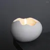 Candele Candele Ceramic Ceramic a forma di uovo Porta del tè Solto dolce Flamma Pasqua profumata