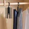Tie hanger roteerbare stropdas opslagrek garderobe organisator 20 rijen grote capaciteit riem haken kast skidproof klem 240506