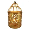Kandelaars Hangende houder Birdcage Metal Vintage Lantern Tealight Centerpieces Decor Dropship