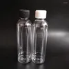 Opslagflessen afstuderen Meetschaal waterfles plastic 60 ml 120 ml huisdier transparant e vloeistof navulbaar met draaiingskap