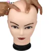 Mannequin Heads Soft Silicone Balding Human Body Model for Wig Training Head Cosmetics Massage and Makeup Q240510