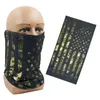 Mode ansikte masker nacke gaiter fandana redskap nationell flagga sömlös bandana halsduk patriotisk sköld magisk pannband vandring motorcykel täcke q240510