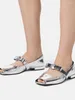 Chaussures décontractées 2024 CARTE SQUIRE MOUCHE SOLE FLATE SOLE SOLE avec décoration métallique / Ribbon à une ligne / arc Simple Women's Large