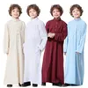 Ethnic Clothing Muslim Saudi children Dishdasha long sleeved robe Thobe Jubba Islamic Abaya Middle East Arab clothing childrens dress Kaftan CaftanL2405