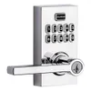 KWIKSET 99170-005 SmartCode 917 Ingresso senza chiave moderna Sostituzione del bullone a leva elettronica a leva elettronica, dotato di manico della porta Halifax e smartkey