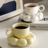 Tazze nudiche tazze di tazza tazza di piattino set utensili latte pomeriggio tè in porcellana in porcellana regalo di compleanno