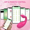 Andra hälsoskönhetsartiklar Bluetooth -app G Spot Vibrator för kvinnor Dildo Clitoris Stimulator Vagina Balls Vibration Love Egg Trosor Toys For Adults T240510