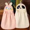 Handdoek 1 st Cartoon Hangable Hand Hand Fleece Super Absorberend doekje Small huishoudelijke keukenreiniging