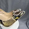 Brand Fashion Women Pompes Snake Skin Street Style Pompe del tallone super alto sexy punta puntata 8 cm 10 cm 12 cm comode scarpe da festa comode